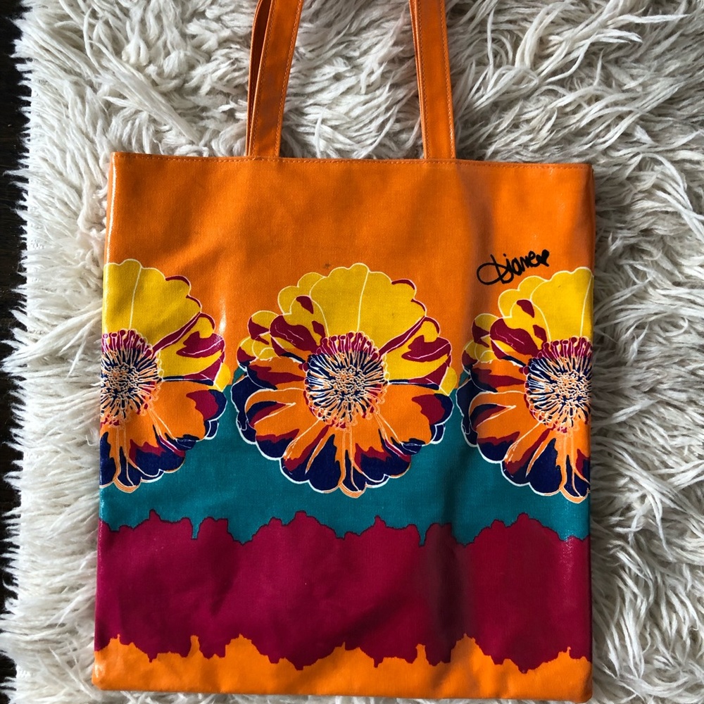 Limited edition DVF Andy Warhol print tote